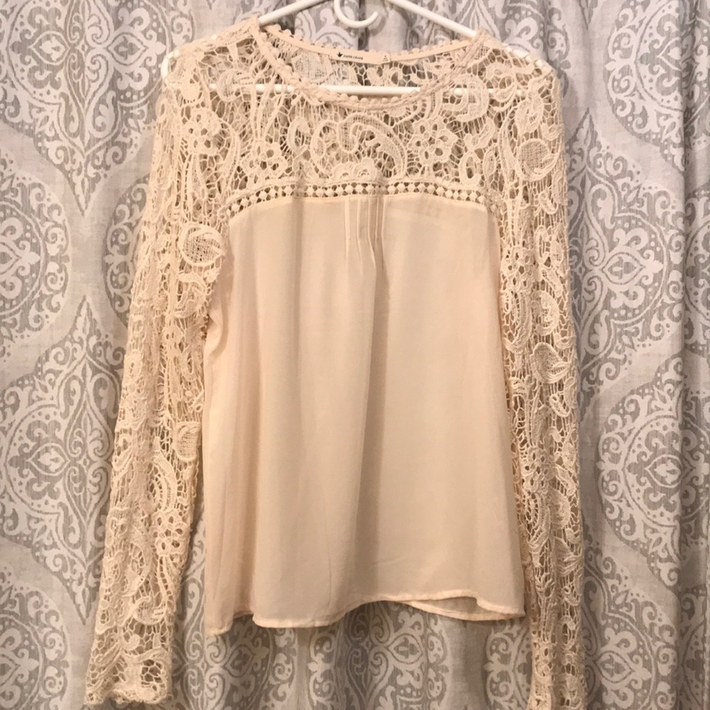 Cream blouse